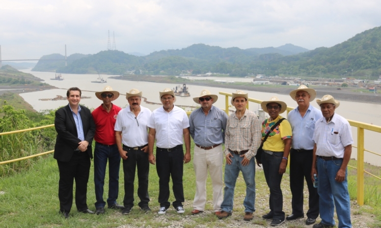 Consejeros realizan recorrido por proyecto de ampliación del Canal de Panamá