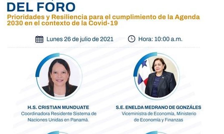 Participación en Foro Prioridades y Resiliencia para cumplimiento de la Agenda 2030 en el contexto del COVID-19